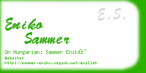 eniko sammer business card